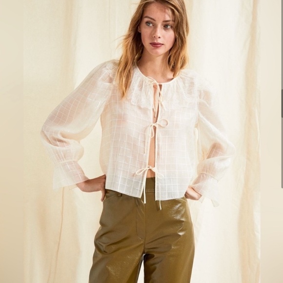 Wilfred Tops - Aritzia Wilfred le fou foxtrot blouse